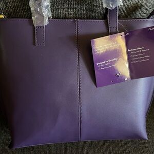 Cute purple tote bag